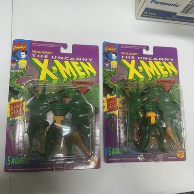 Lot Of 2 1992 Toy Biz Marvel The Uncanny X-men Dynam-x Sauron Action Figure New
