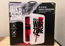 Call Of Duty War Zone 6 Can White Mini Fridge Refrigerator With LED Lights