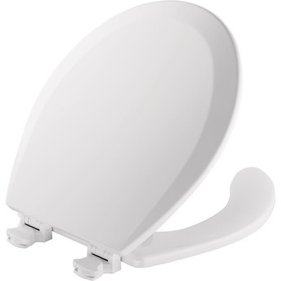Mayfair 8440EC Open Front Toilet Seat and Lid, Easy Clean Hinges and Durable ...
