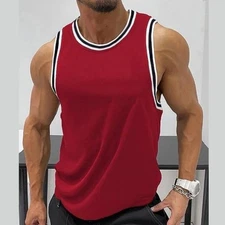 Mens Sleeveless Vest Tank Tops Bodybuilding Gym Fitness Training Muscle T Shirt