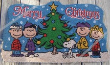 Peanuts Gang Merry Christmas Door Mat Coir 30 18 Outdoor Rug 123