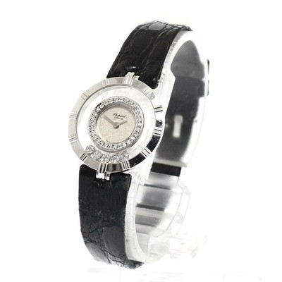 Chopard 20/5681 Happy Diamonds 18K White Gold Diamond Bezel Diamonds Quartz