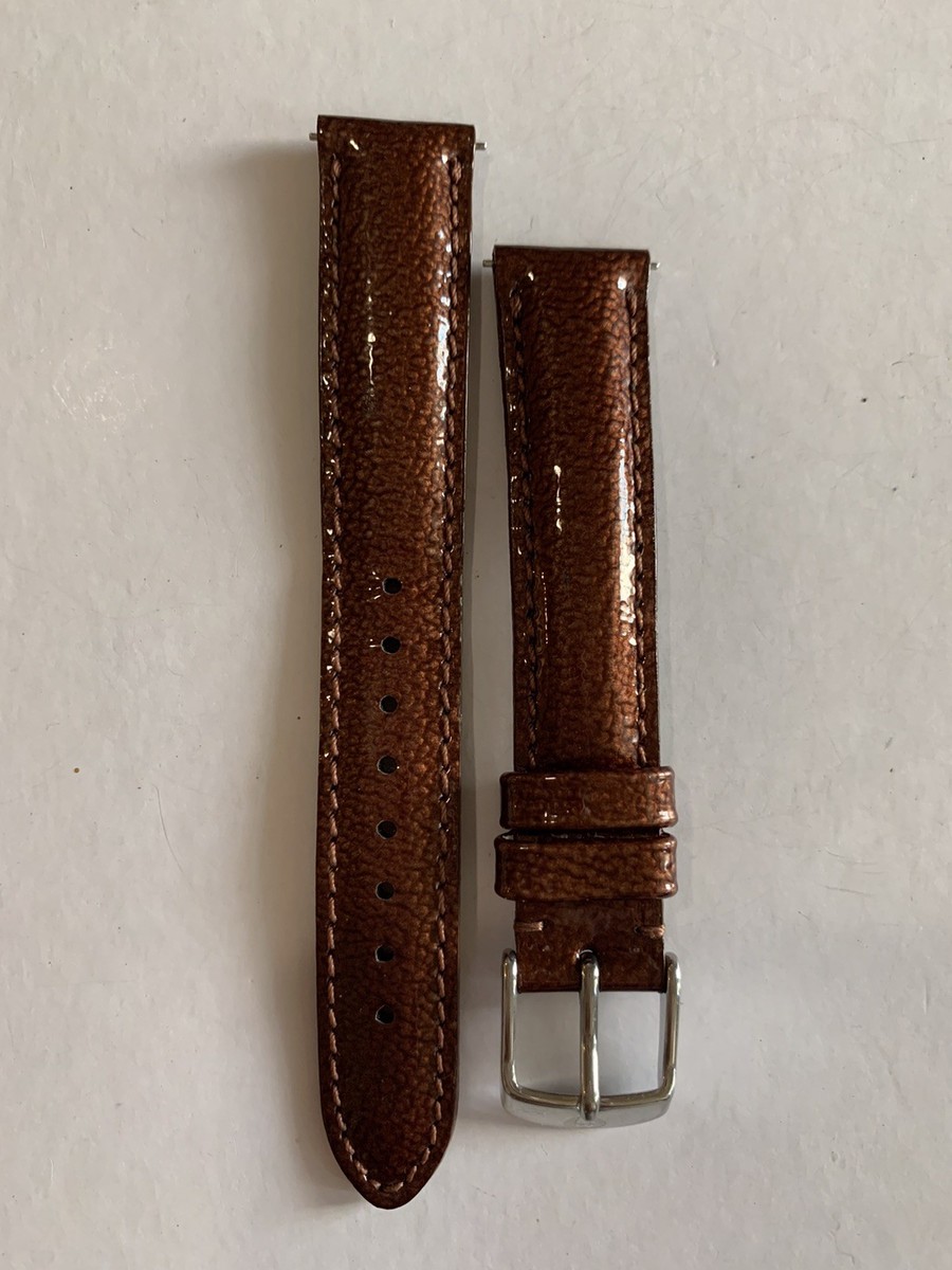 Authentic Michele 16mm watch band strap leather Michele Women main image 4