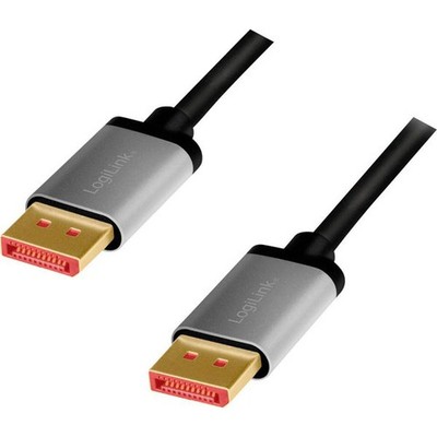 LogiLink CDA0104 AV Cable DisplayPort to DisplayPort 1M Black Grey