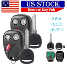 2 For 2003 2004 2005 2006 2007 Chevy Silverado Remote Fob Lhj011 Ignition Key 2 For 2003 2004 2005 2006 2007 Chevy Silverado Remote Fob Lhj011 Ignition Key