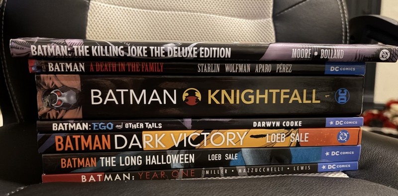 DC Comics Batman Graphic Novel Comic Book Lot - Killing Joke, Knightfall & More