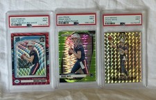 Panini NFL Drake Maye PSA Lot (3 Cards) Donruss Optic, Prizm, Mosaic Rookie