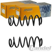 2X Spidan Fahrwerksfedern Satz Hinten Passend FÜR VW Beetle Golf Jetta