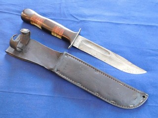 WWII Modified US Navy Mk2 Fighting Knife Bowie PAL RH 37 Theater Mark 2 USN USMC