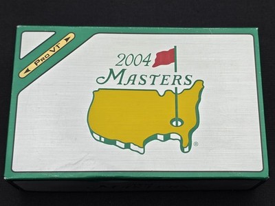 Ultra Rare! 2004 Master's Logo PRO V1 Golf Balls! Augusta! 6 Pack! Lowest BIN! 