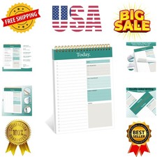 To Do List Notepad - Daily Planner Notepad Undated 52 Sheets Tear Off, 6.5" x...
