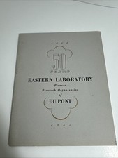 Vintage 1952 DuPont Eastern Laboratory 50th Anniversary Booklet Pioneer Corp