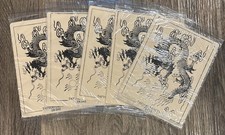 Tattoo Practice Skins 5 Pack 6 x8" Silicone Training Sheets Dragon New Sealed