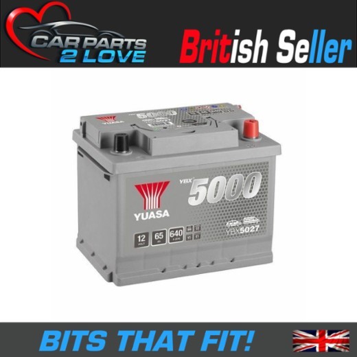 Renault Clio 1.2 Petrol Car Battery Yuasa YBX5027 027 075 05-12 5Yr Wty 60Ah