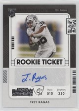 2021 Panini Contenders Rookie Ticket Variation Trey Ragas #286 Auto fm0
