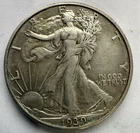 1939-D Walking Liberty Silver Half Dollar $0.50 piece mint mark reverse