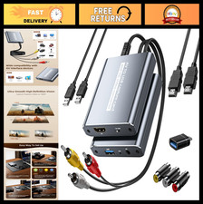 VHS to Digital Converter - USB Video Capture Card, 1080P HDMI/AV for VCR/DVD/PS2