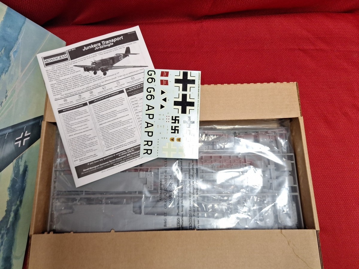Revell (85-5612) Junkers JU 52/3m 1:48 Open Box Sealed Parts