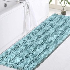Extra Long Indoor Bathroom Rug 47x17   Non-Slip Soft, Absorbent, Washable
