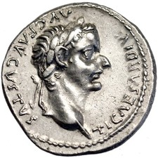 TIBERIUS. AR denarius.  14 - 37 A.D..   Extremely Fine..  13265.