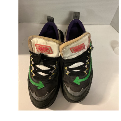 Off-White ODSY-1000 Men's Low Top Lace-Up Sneaker, Black/Green, Logo