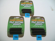 4 x Dinsmores Non Toxic Drop Shot Weights in 10g, 15g & 20g sizes.