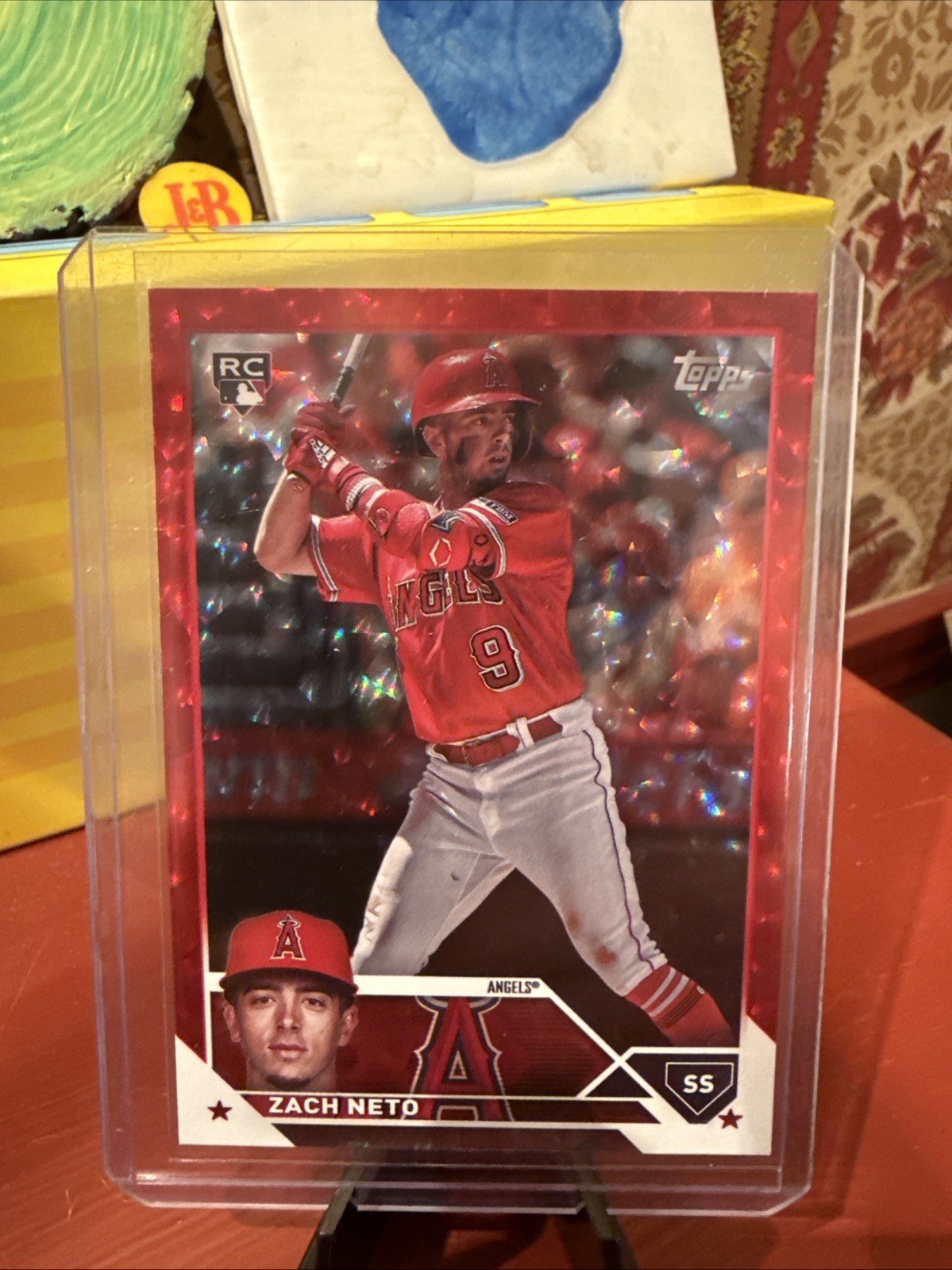 2023 Topps Update Series - Zach Neto #US98 Red Foil /199 (RC) Rookie Angels Mint