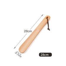Black Walnut Wooden Professional Shoe Horn Flexible Long Handle Shoehorn Useful