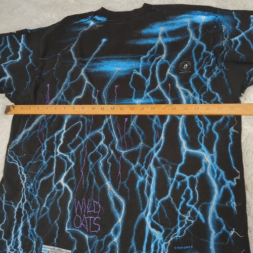 Vintage Wild Oats Lightning Test Print Shirt Sz XL AOP - Picture 14 of 15