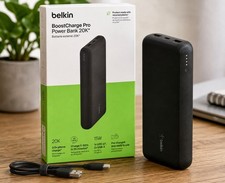 Belkin BoostCharge Pro Power Bank 20K 20000mAh 15W USB-C USB-A Portable Charger