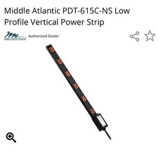 Middle Atlantic product PD-615C-NS, 6-outlet, 15 amp Power Strip 60hz 120vac NEW