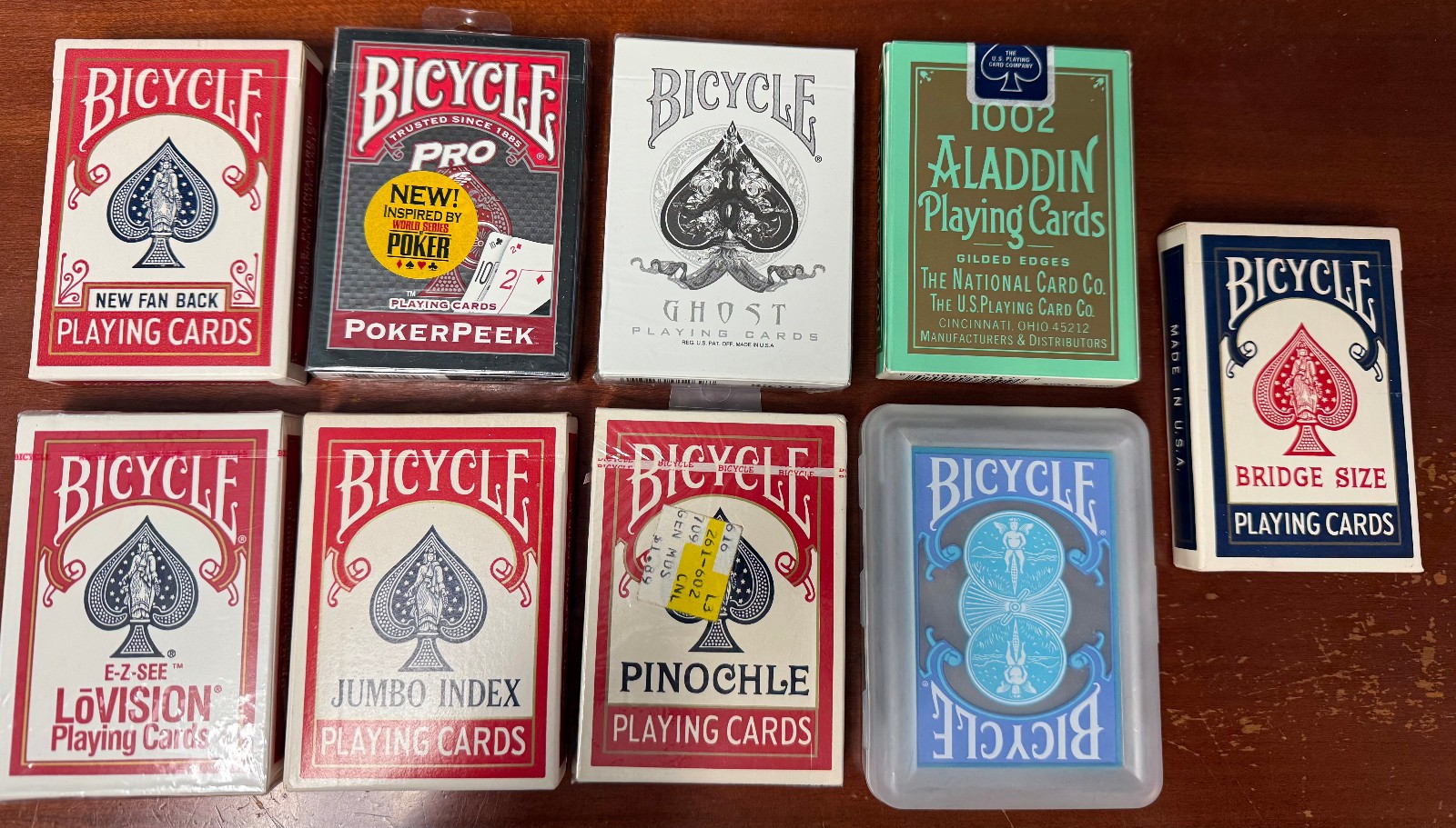 Playing Cards-9 New/sealed Decks Of Various Cards