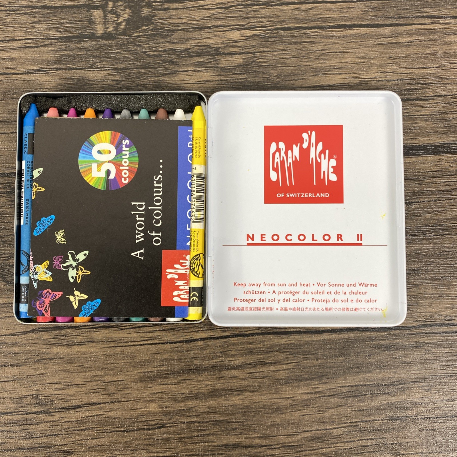 CARAN D'ACHE 7500.310 Neocolor II Aguarelle Water Soluble Wax Pastels set of 10 