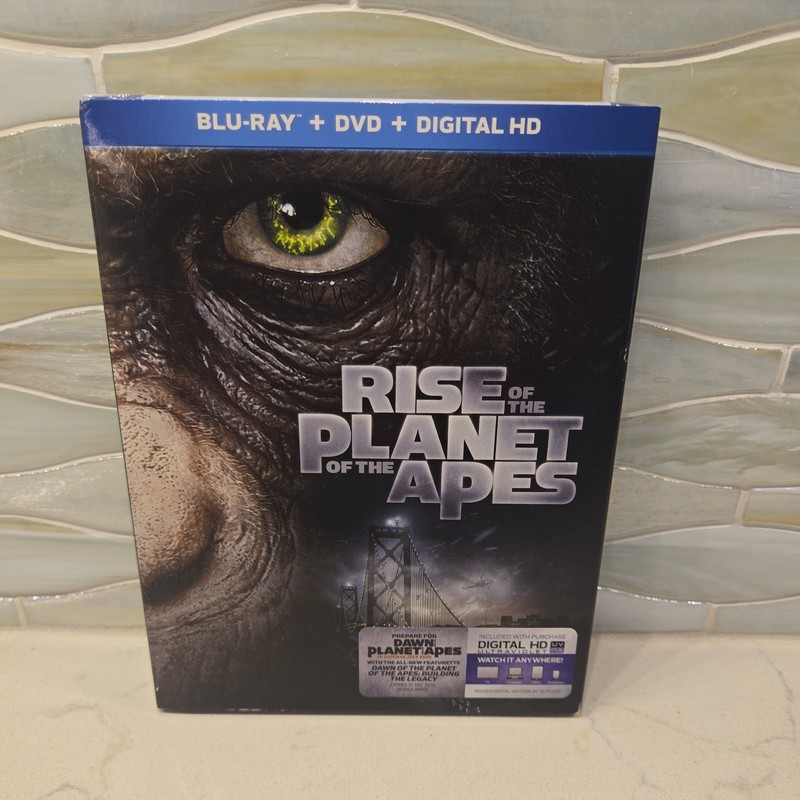 Rise of the Planet of the Apes (Blu-ray + DVD) NEW SEALED w Slipcover 