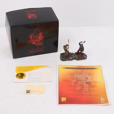 Conte VA016 Valhalla Awaits Monk vs Viking Painted 54mm Toy Soldiers Metal