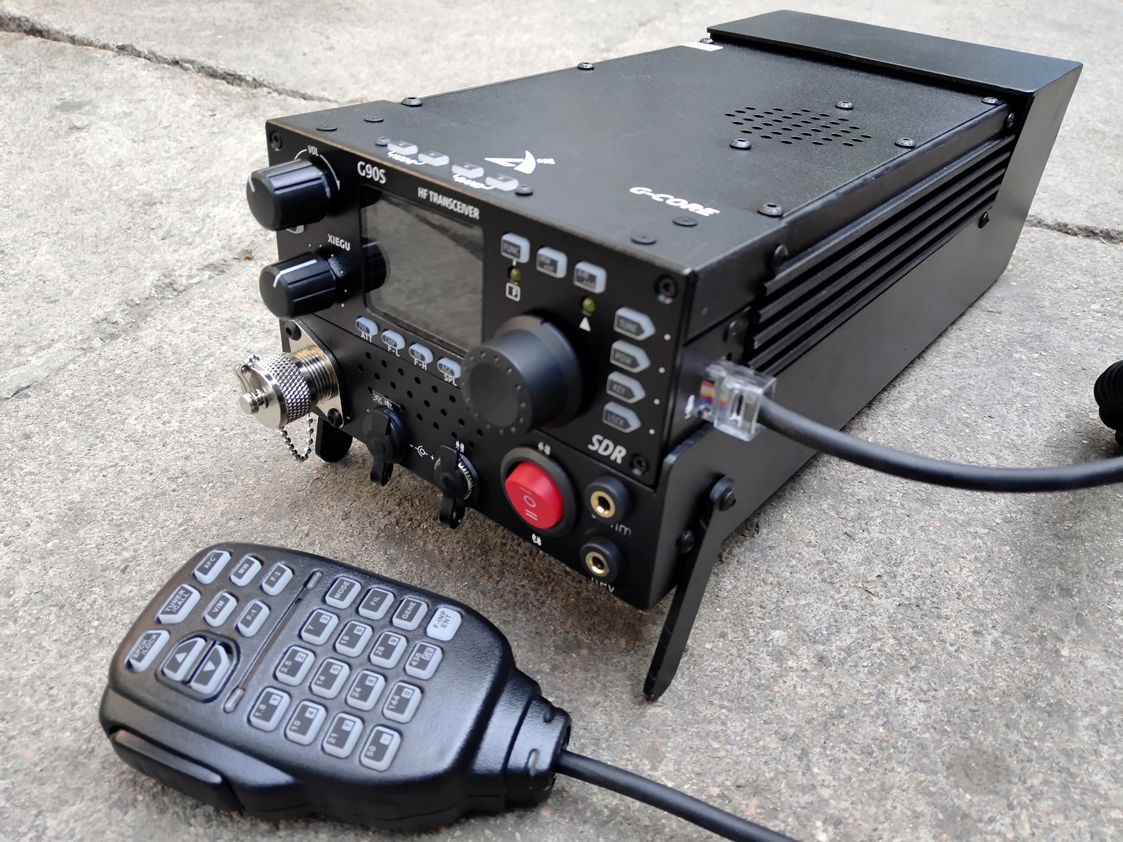 External Rechargable 18650Battery Pack and Box With Stand For XIEGU G90 G90S