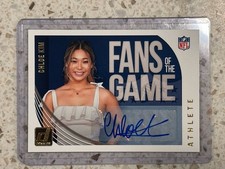 2018 Donruss Football Chloe Kim Fans of the Game Auto SP FB-CK