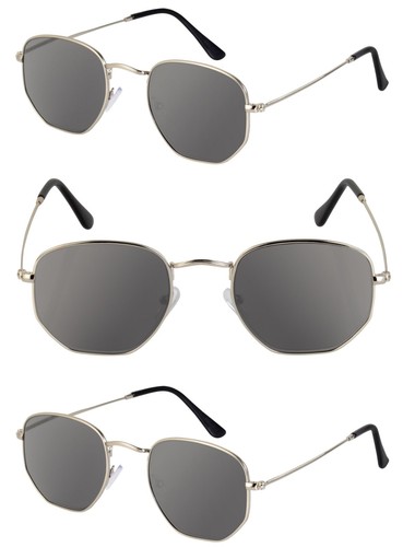 3 Paar Hexagon Reading Unisex Sonnenbrillen - UV400 Outdoor Leser (kein Bifokal) - Bild 4 von 39