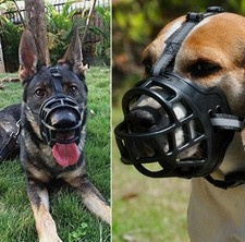 Strong Basket Lightweight  Durable Silicone Breathable Adjustable Dog Muzzle