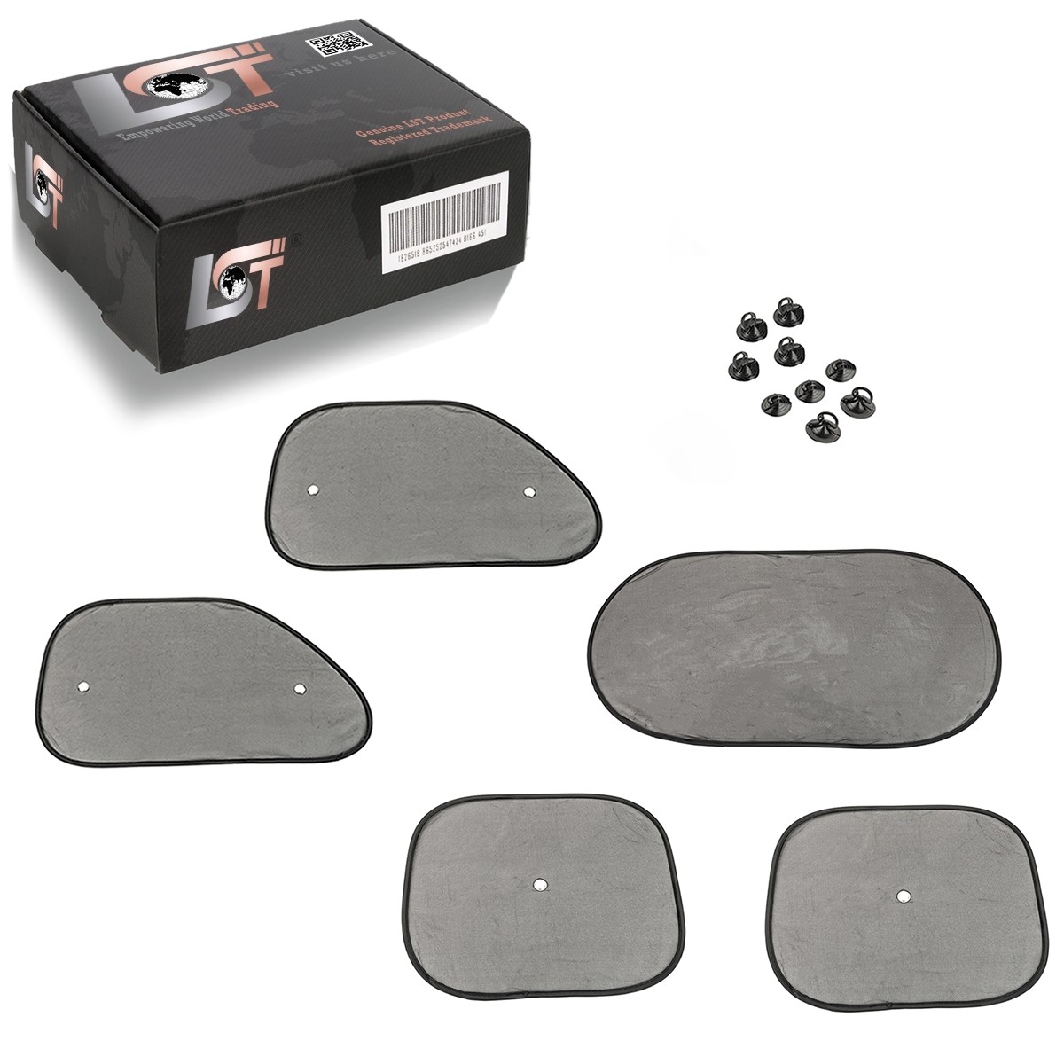 5x Sun Protection Window Transparent Sunshade Set for Subaru