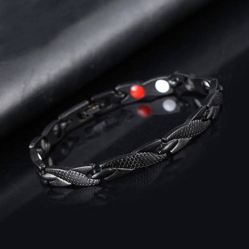 Men's Titanium Steel Bracelet Dragon Bracelet 7mm Wide Friendship Gift - Picture 9 of 14