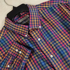 Daniel Cremieux Shirt Mens XXL Button-Down Long Sleeve Multicolor Plaid
