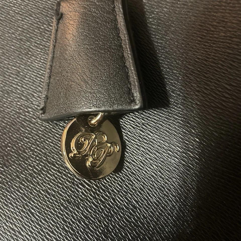 Women's Dorothy Perkins Black Handbag, Double Handles, Crossbody W/ Charm - Image 3 of 4