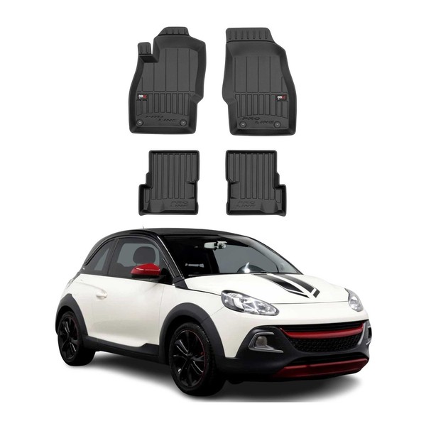 Omac Gummi FußMatten FüR Opel Adam 2012-2019 Premium Tpe 3D Automatten 4Tlg-image