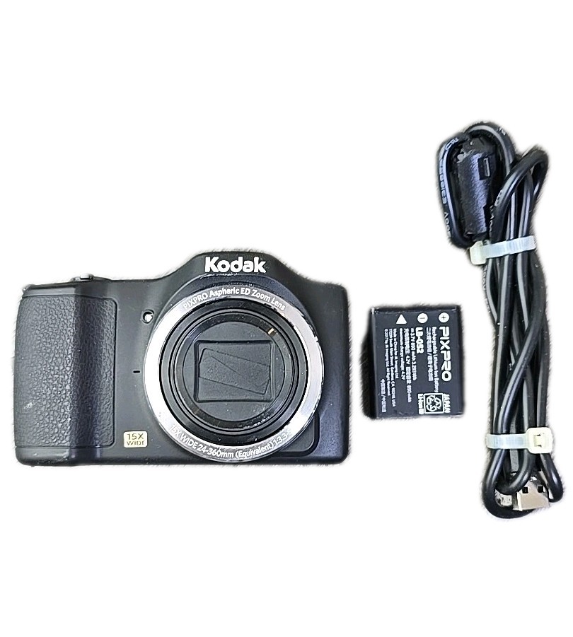 Kodak Pixpro FZ152 Digital Camera 15x Zoom Black w/ Battery & USB