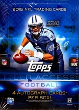 2015 TOPPS FIELD ACCESS FOOTBALL HOBBY BOX BLOWOUT CARDS