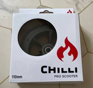 Chilli Pro Scooter 110mm Push Scooter Wheel (2 of them) Black C 1034 BB