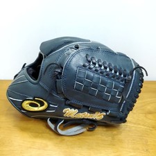 Asics Baseball Glove RHT Pitcher 11.5 inch Black Special Order Rare Cleaned
