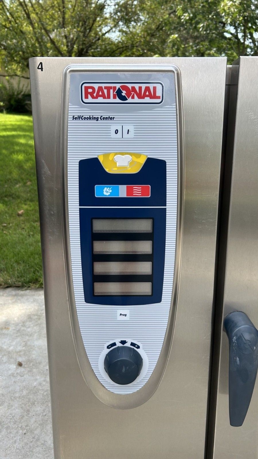 2 Rational SCC‑102 Combi Ovens – 480V 3PH, USB/Ethernet – w/ Stand – School Use