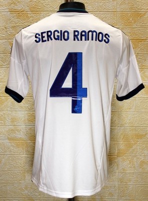 Real Madrid 2012-2013 home jersey shirt Sergio Ramos #4 | eBay